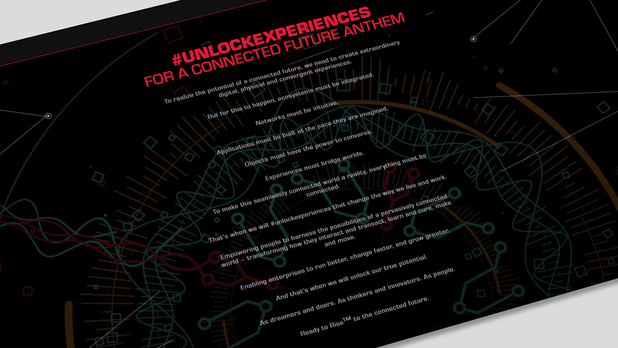 The anthem: Let’s unlock experiences. And our true potential.